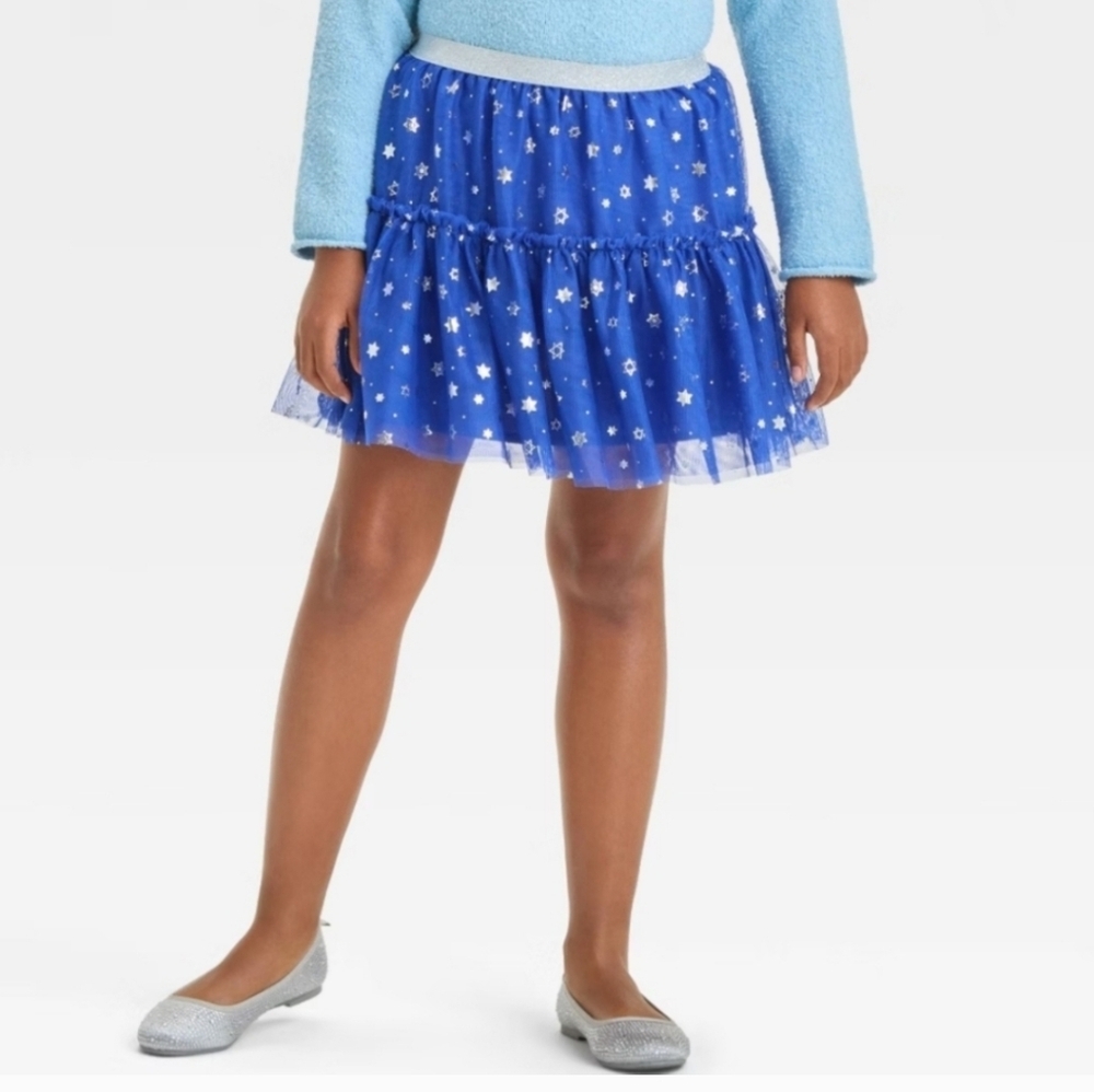 Girl's Hanukkah Leggings & Star Hanukkah Tutu Skirt - Cat & Jack - XL (14)